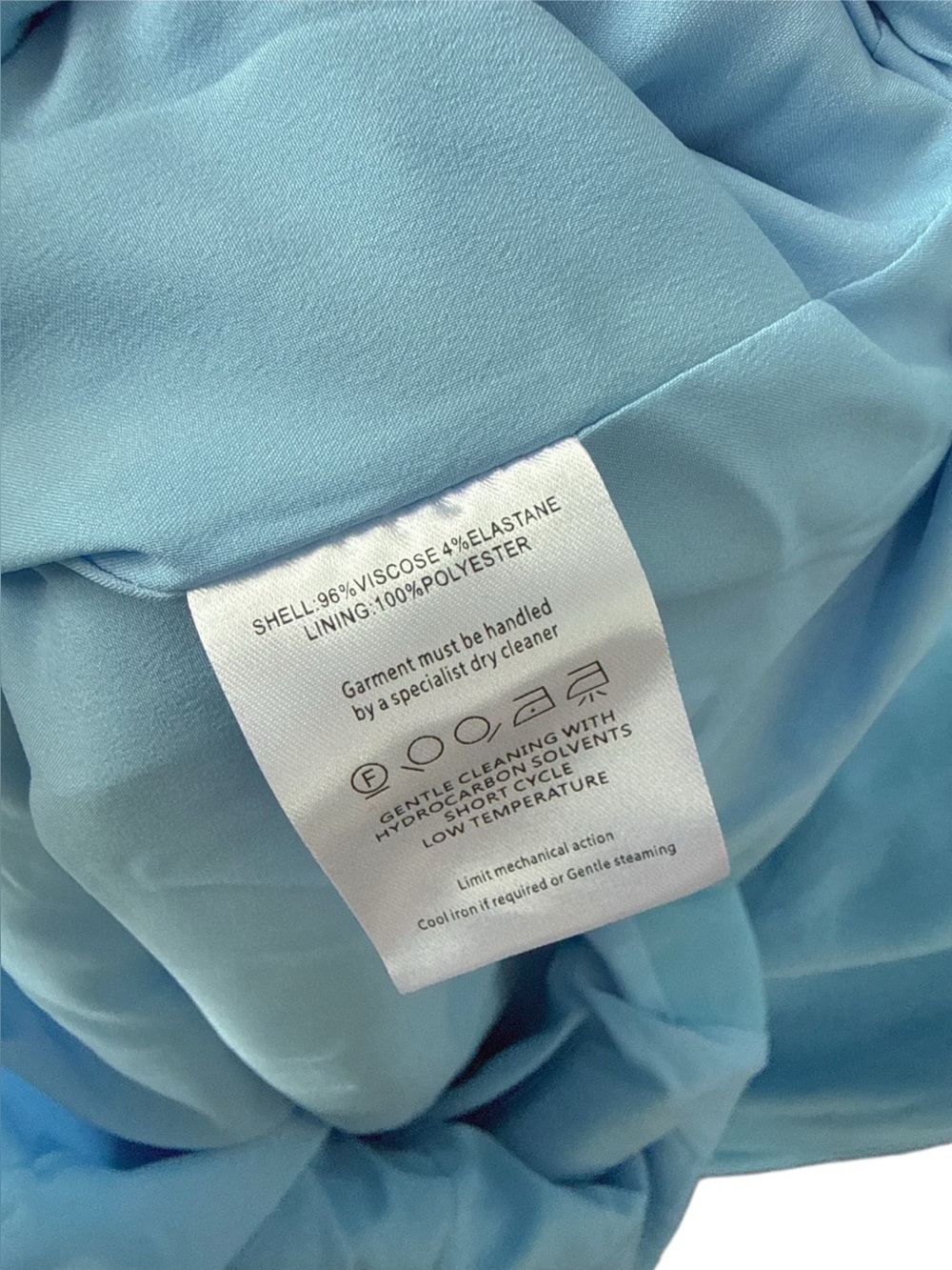 Rachel Gilbert Dion Blue Long Sleeve caped draped asymmetrical Maxi gown NWOT - Picture 12 of 14